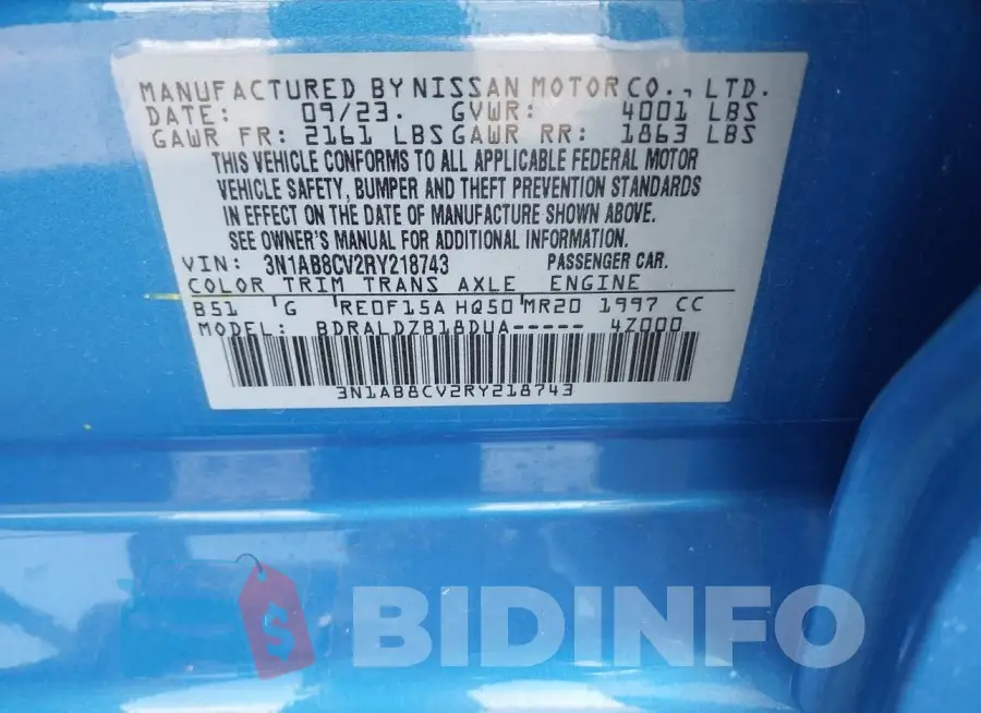3N1AB8CV2RY218743 Photo# 9