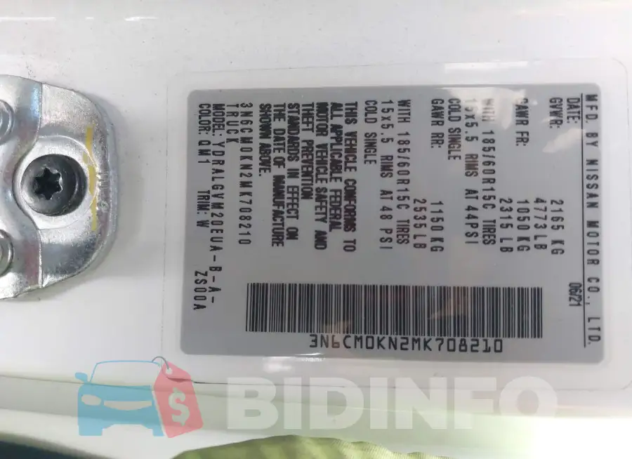 3N6CM0KN2MK708210 Photo# 9