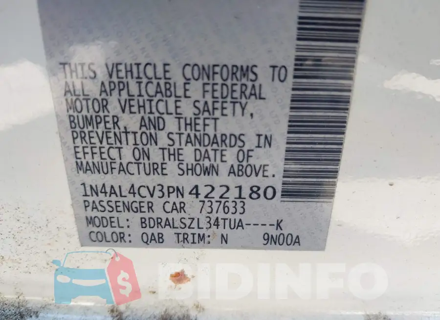 1N4AL4CV3PN422180 Photo# 9