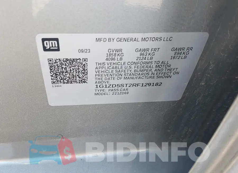 1G1ZD5ST2RF129182 Photo# 9