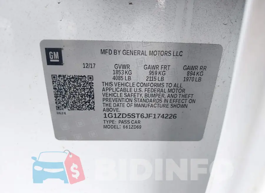 1G1ZD5ST6JF174226 Photo# 9