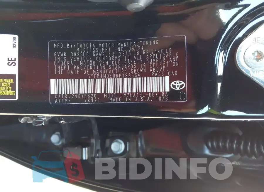 5YFB4MDE0RP188564 Photo# 9