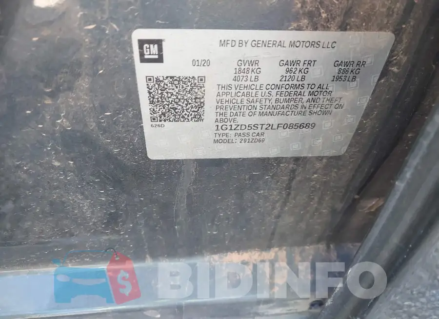 1G1ZD5ST2LF085689 Photo# 9