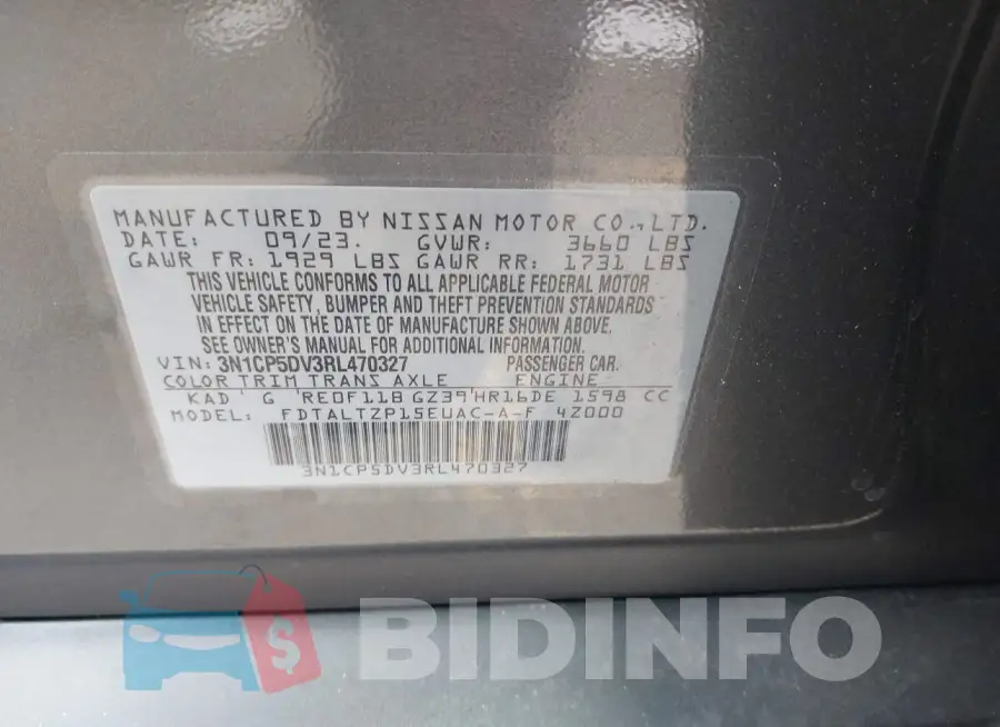3N1CP5DV3RL470327 Photo# 9