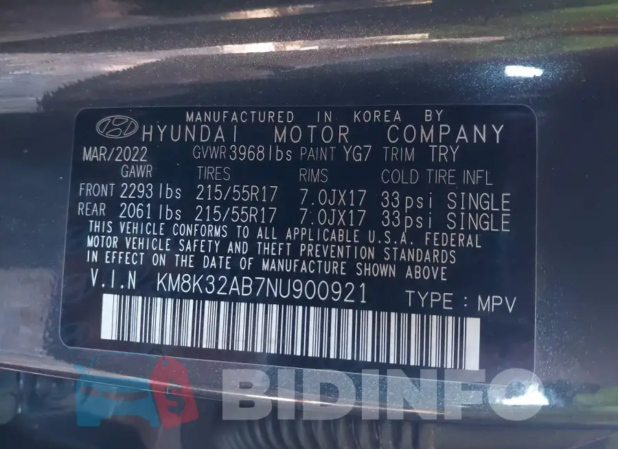 KM8K32AB7NU900921 Photo# 9