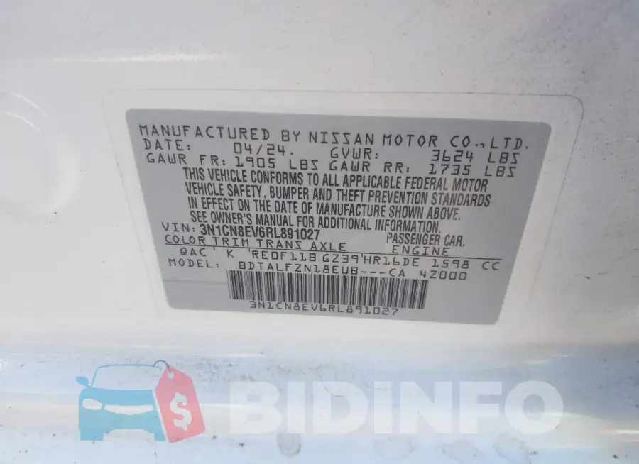 3N1CN8EV6RL891027 Photo# 9