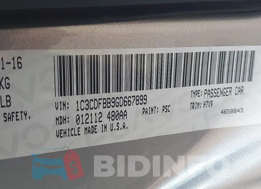 1C3CDFBB9GD667899 Photo# 9