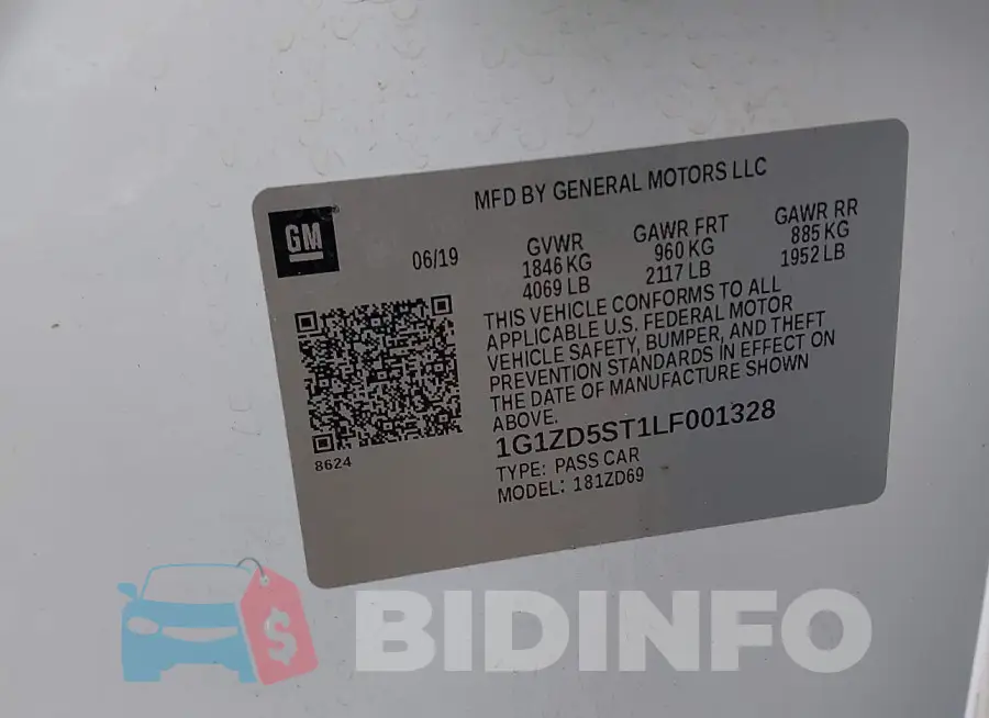 1G1ZD5ST1LF001328 Photo# 9
