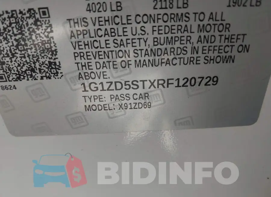1G1ZD5STXRF120729 Photo# 9