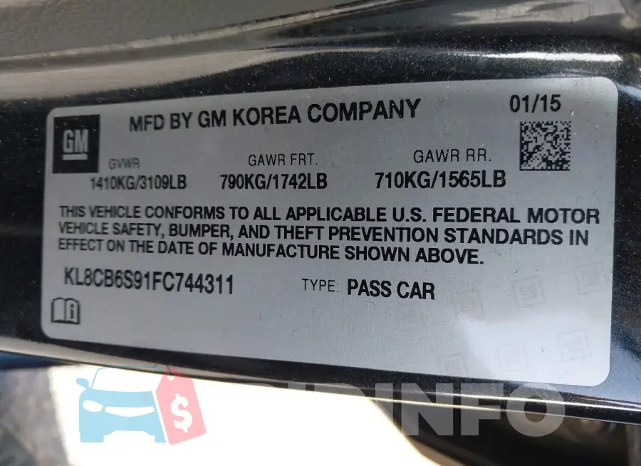 KL8CB6S91FC744311 Photo# 9