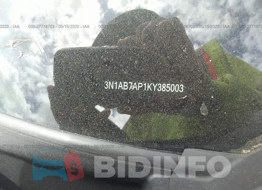 3N1AB7AP1KY385003 Photo# 9