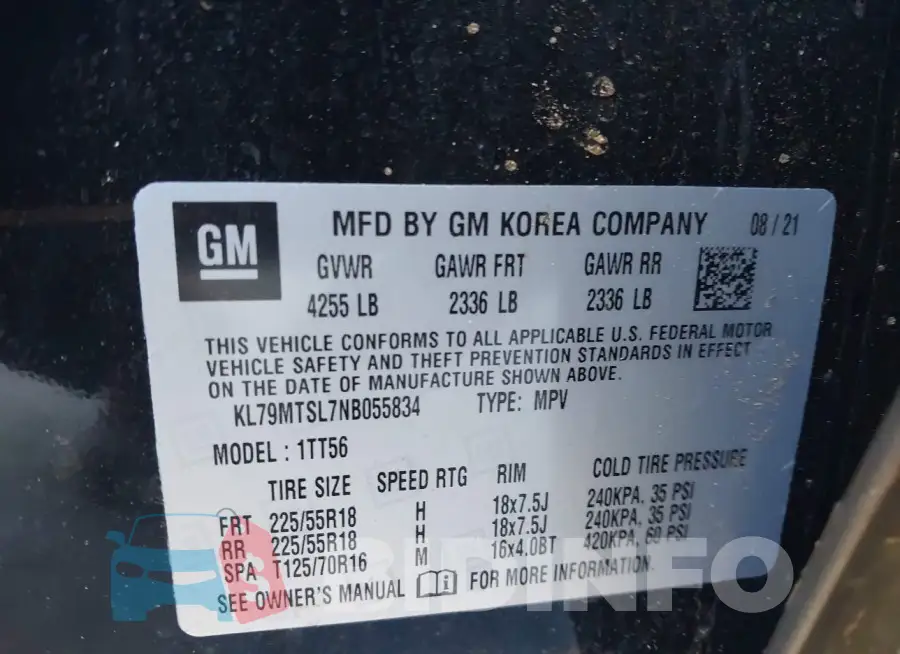 KL79MTSL7NB055834 Photo# 9