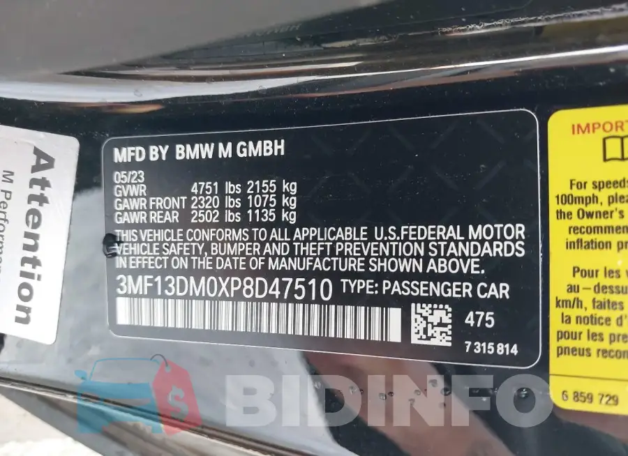 3MF13DM0XP8D47510 Photo# 9