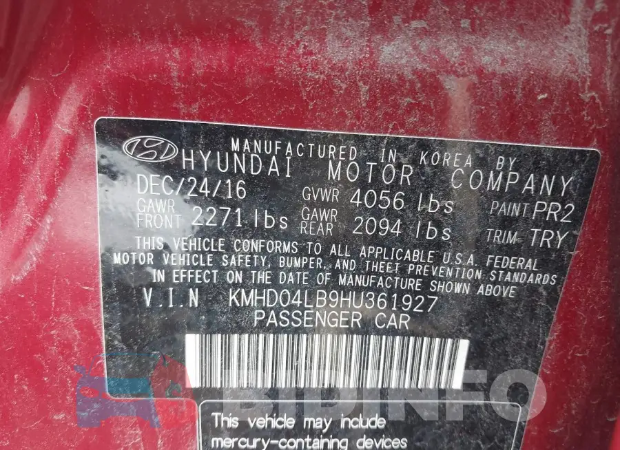 KMHD04LB9HU361927 Photo# 9