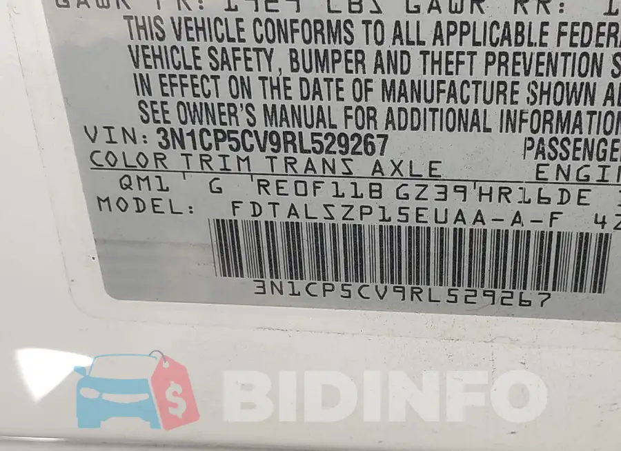 3N1CP5CV9RL529267 Photo# 9