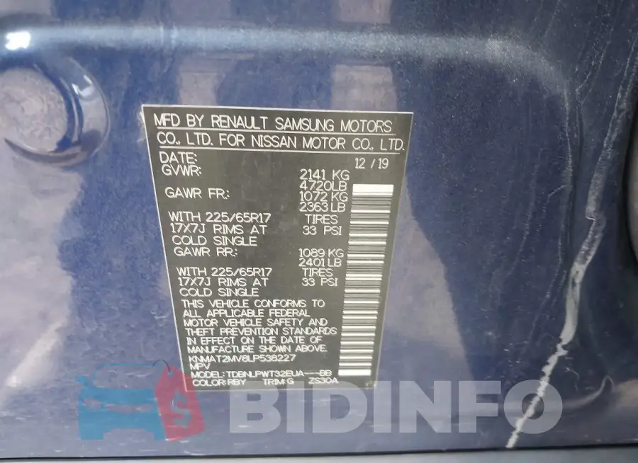 KNMAT2MV8LP538227 Photo# 9