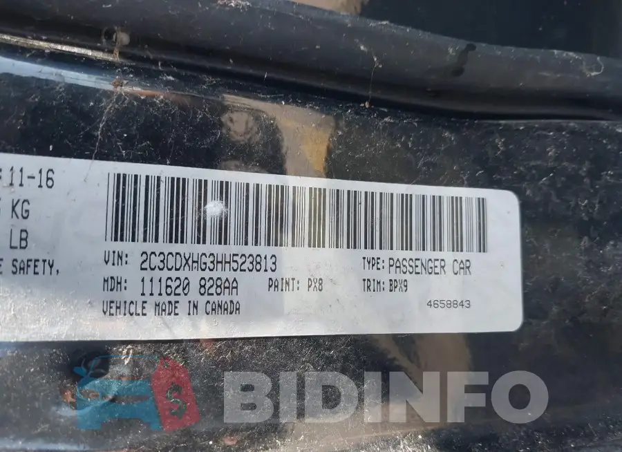 2C3CDXHG3HH523813 Photo# 9