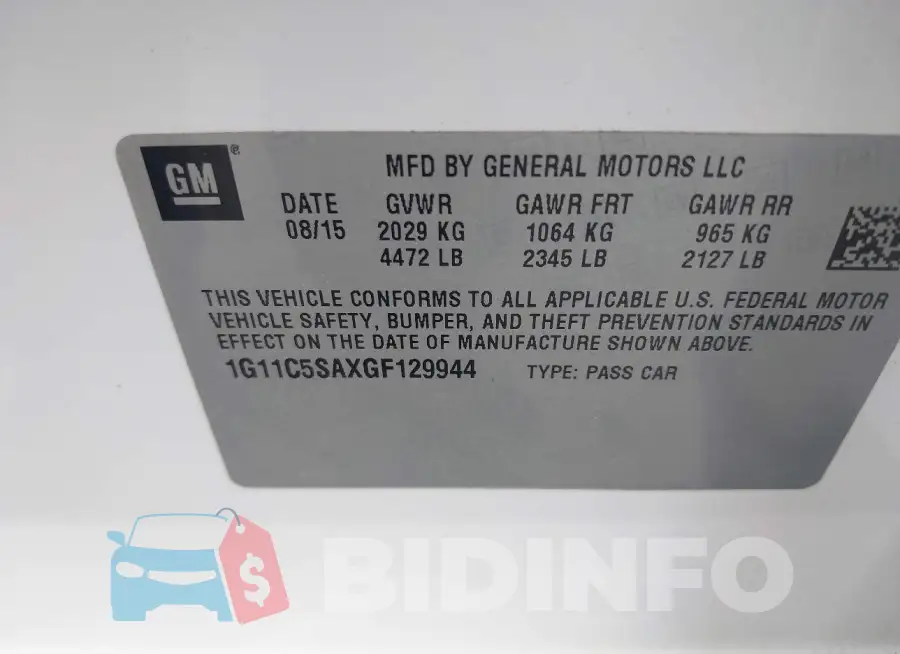 1G11C5SAXGF129944 Photo# 9