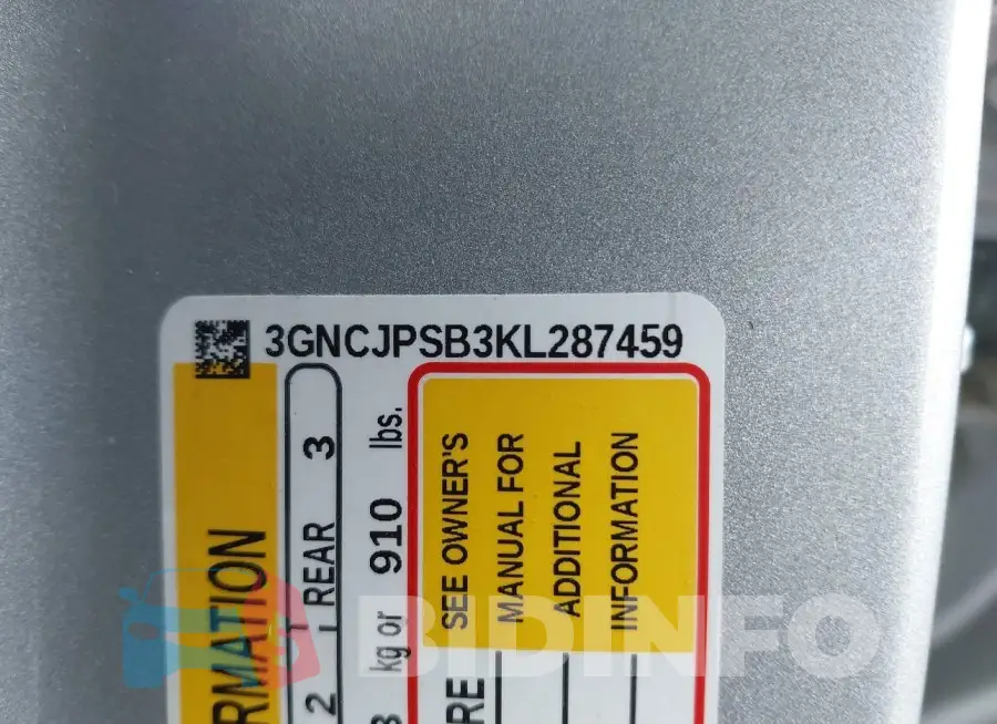 3GNCJPSB3KL287459 Photo# 9