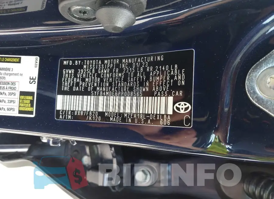 5YFB4MDE6PP008565 Photo# 9