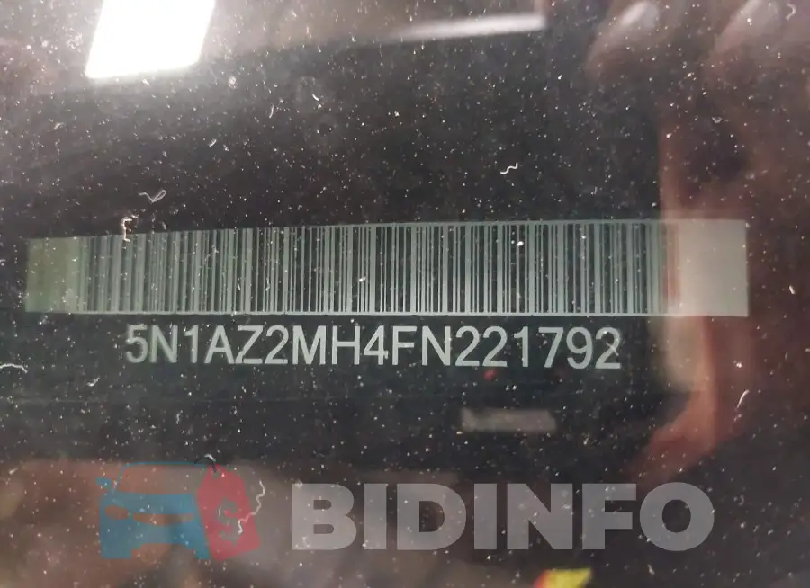5N1AZ2MH4FN221792 Photo# 9