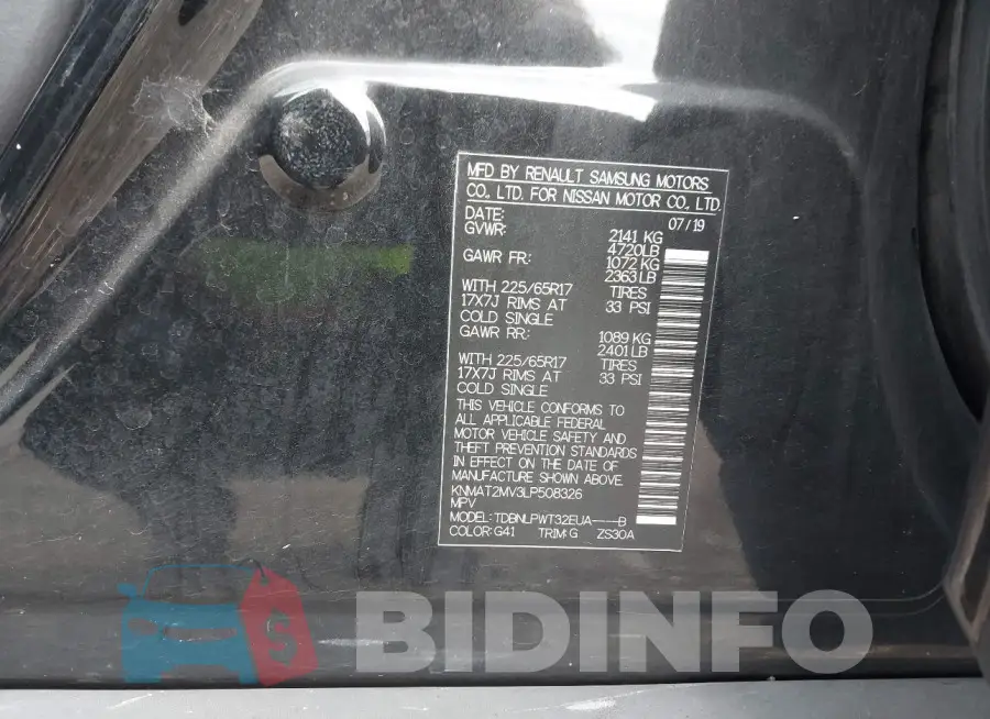 KNMAT2MV3LP508326 Photo# 9