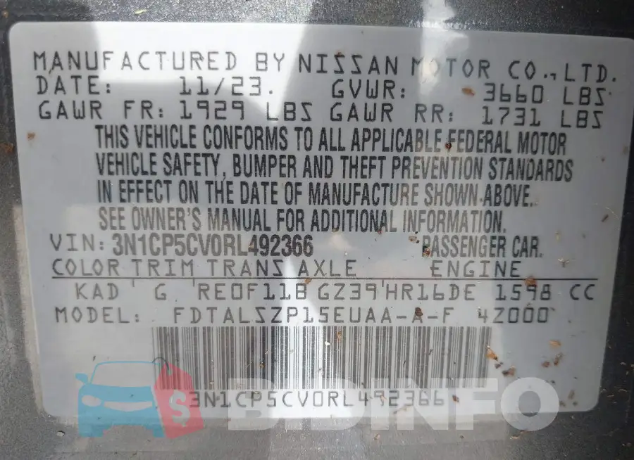 3N1CP5CV0RL492366 Photo# 9