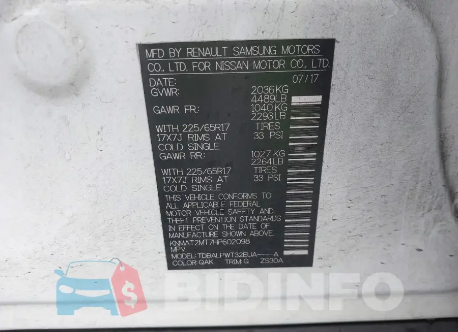 KNMAT2MT7HP602098 Photo# 9