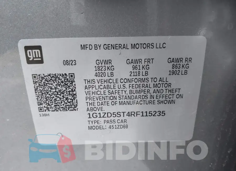 1G1ZD5ST4RF115235 Photo# 9