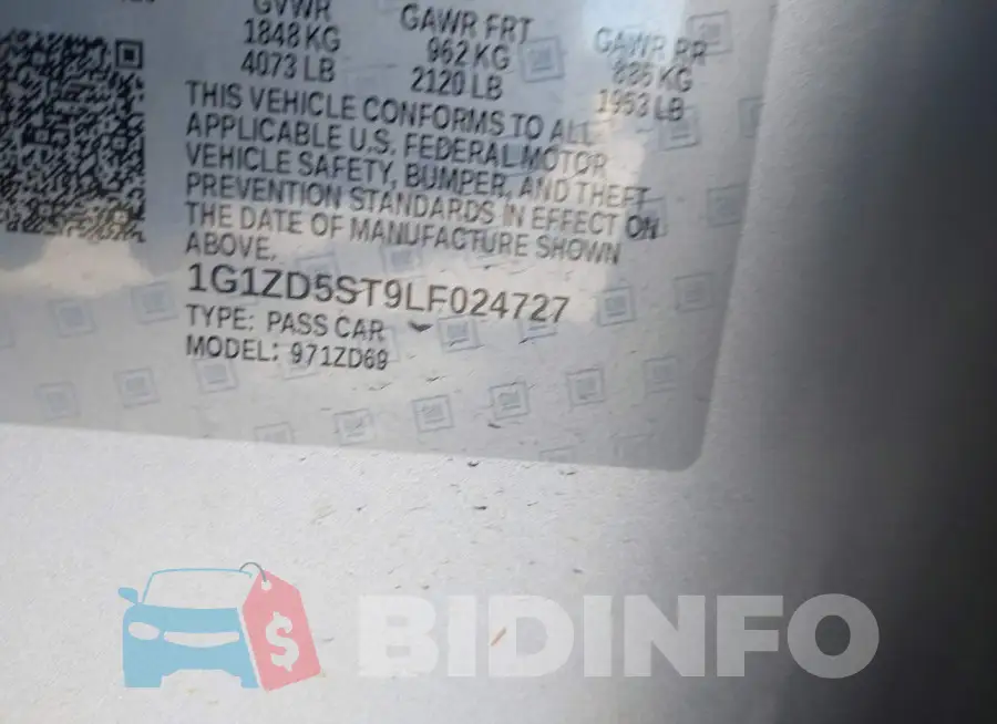 1G1ZD5ST9LF024727 Photo# 9