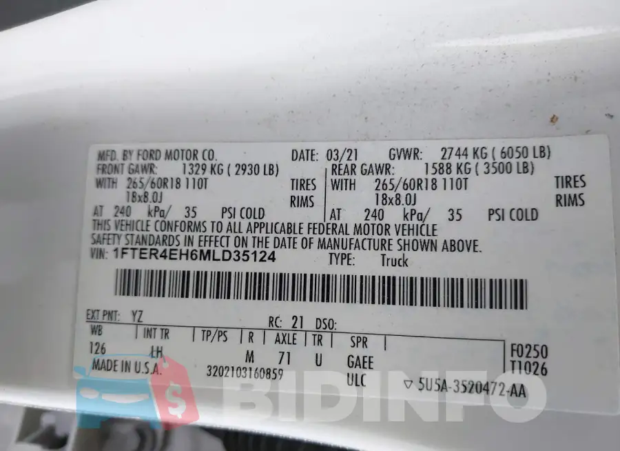 1FTER4EH6MLD35124 Photo# 9