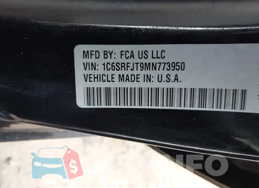 1C6SRFJT9MN773950 Photo# 9