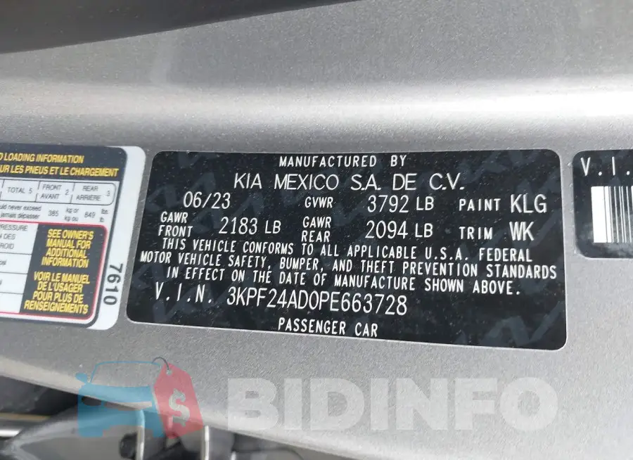 3KPF24AD0PE663728 Photo# 9
