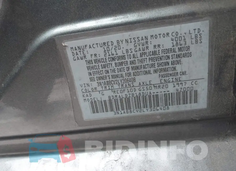 3N1AB8CV2LY306408 Photo# 9