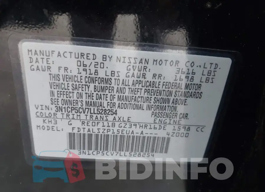 3N1CP5CV7LL528254 Photo# 9