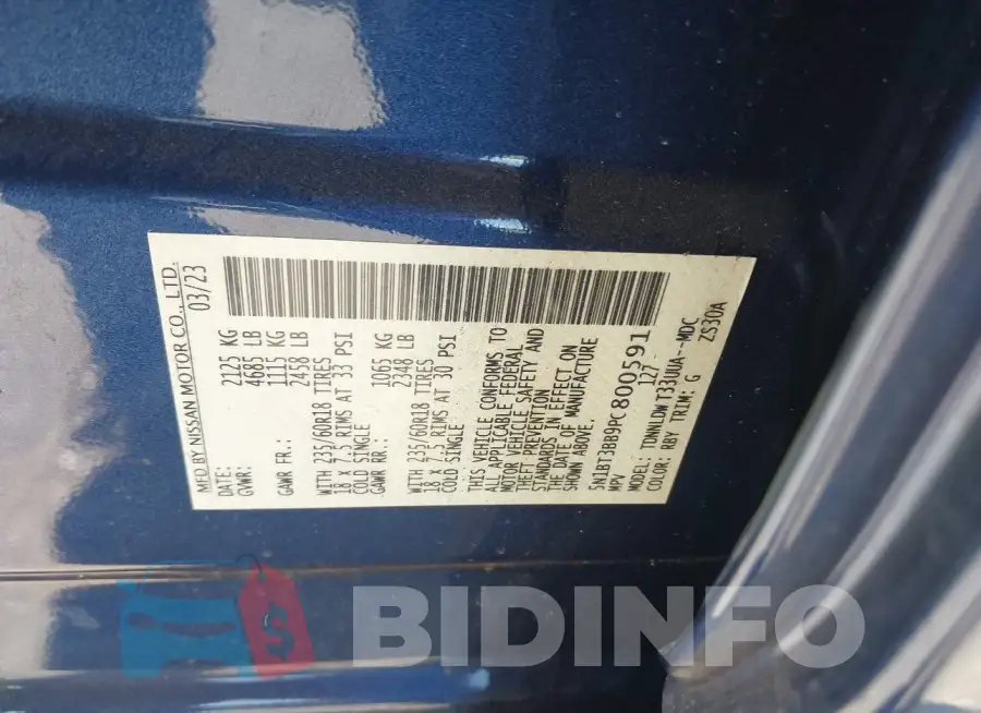 5N1BT3BB9PC800591 Photo# 9