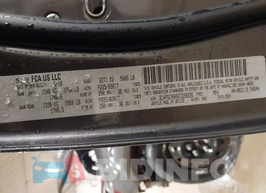 3C4PDCAB0GT228226 Photo# 9