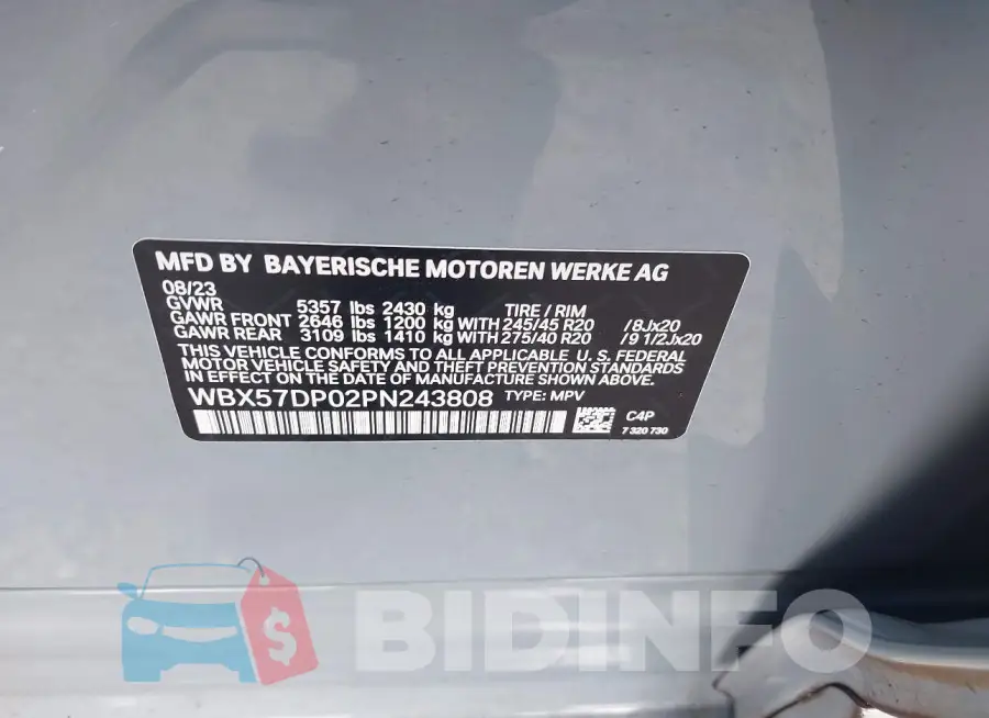 WBX57DP02PN243808 Photo# 9