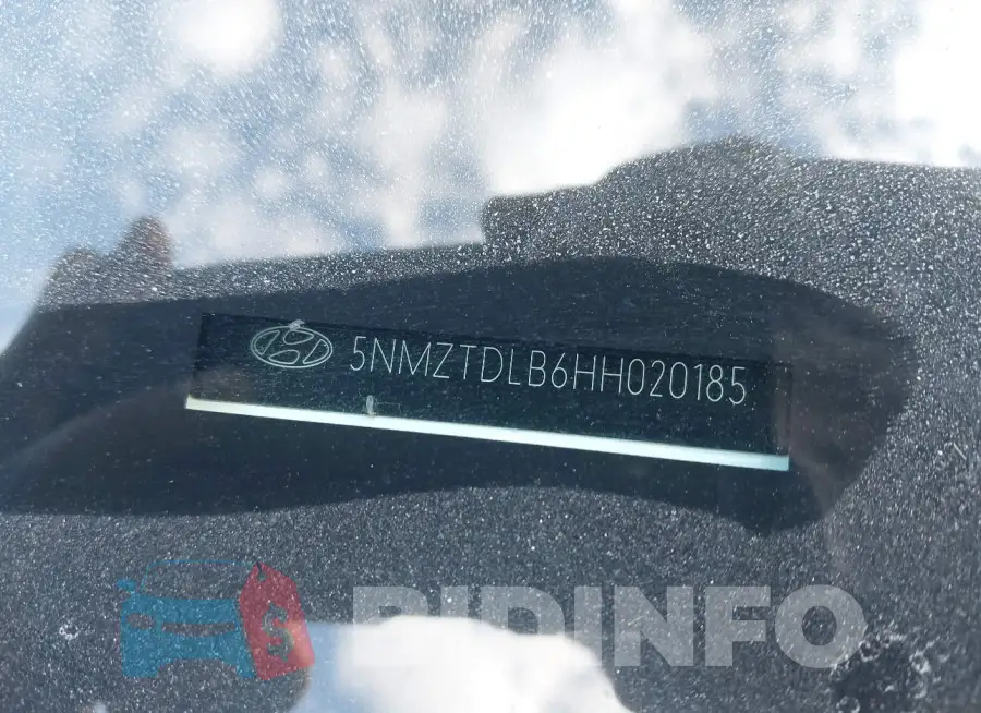 5NMZTDLB6HH020185 Photo# 17