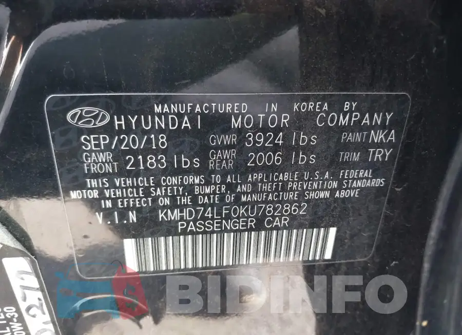 KMHD74LF0KU782862 Photo# 9