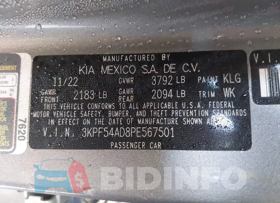 3KPF54AD8PE567501 Photo# 9