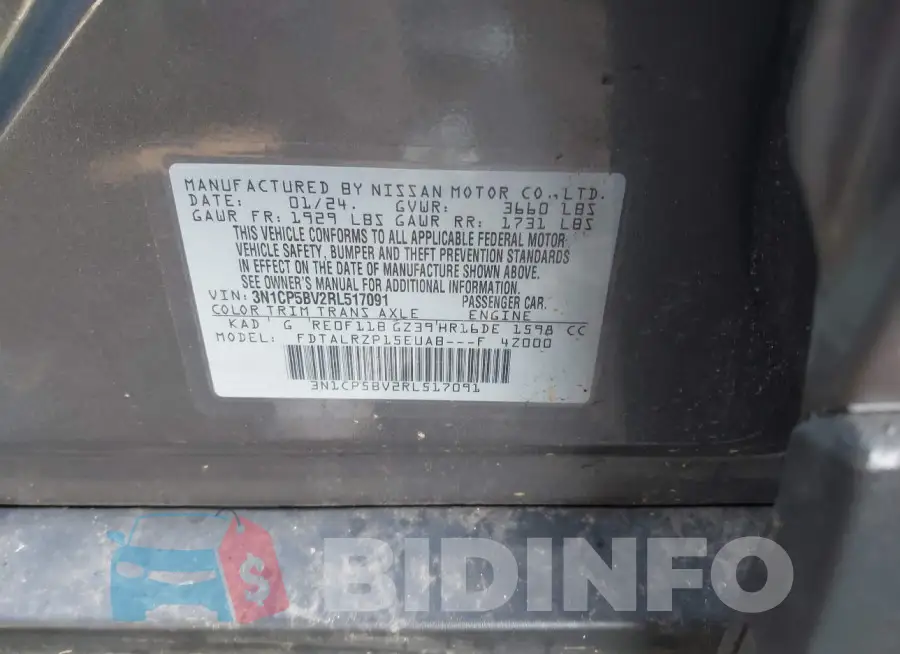 3N1CP5BV2RL517091 Photo# 9