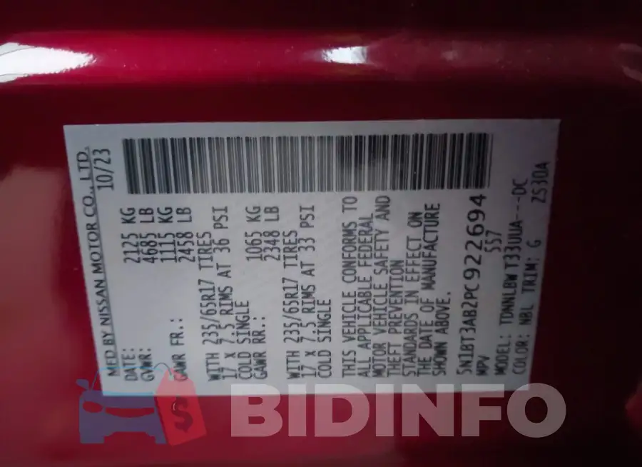 5N1BT3AB2PC922694 Photo# 9