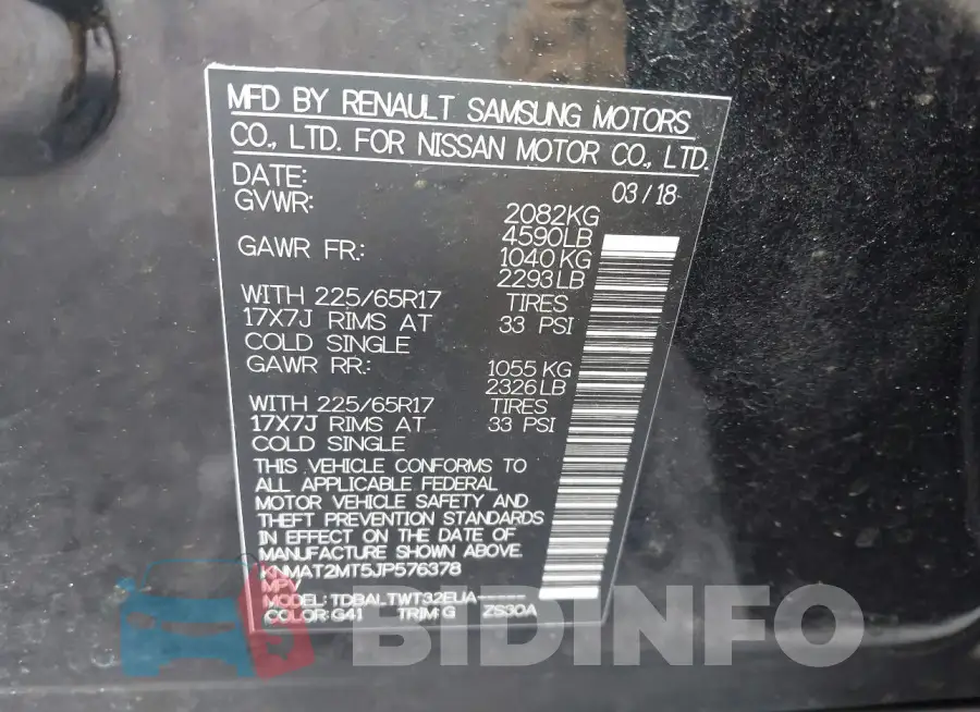 KNMAT2MT5JP576378 Photo# 9