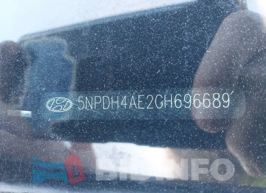 5NPDH4AE2GH696689 Photo# 9