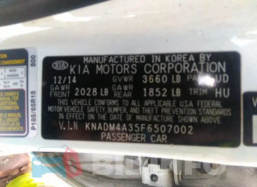 KNADM4A35F6507002 Photo# 9