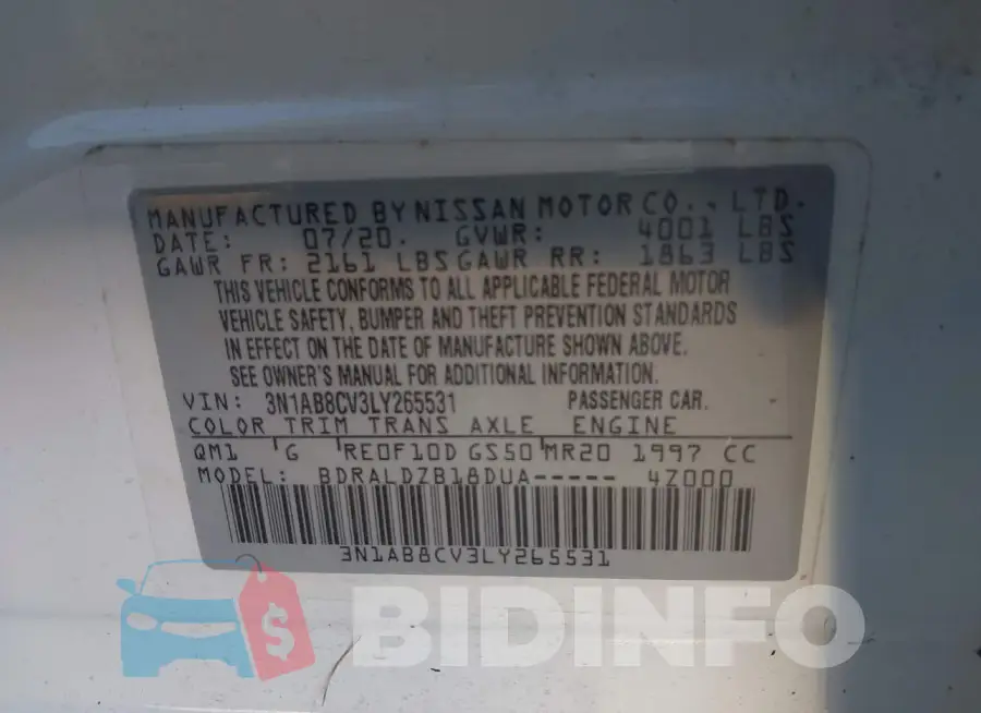 3N1AB8CV3LY265531 Photo# 9