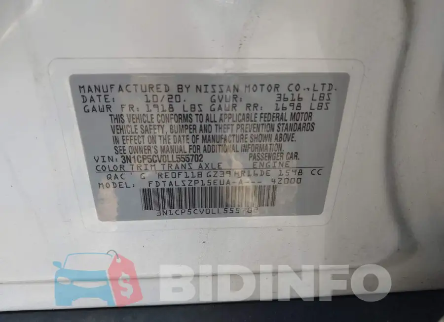 3N1CP5CV0LL555702 Photo# 9