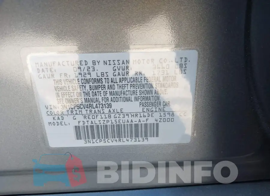 3N1CP5CV4RL473139 Photo# 9
