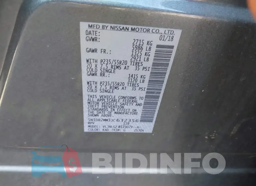 5N1DR2MM3JC632356 Photo# 9